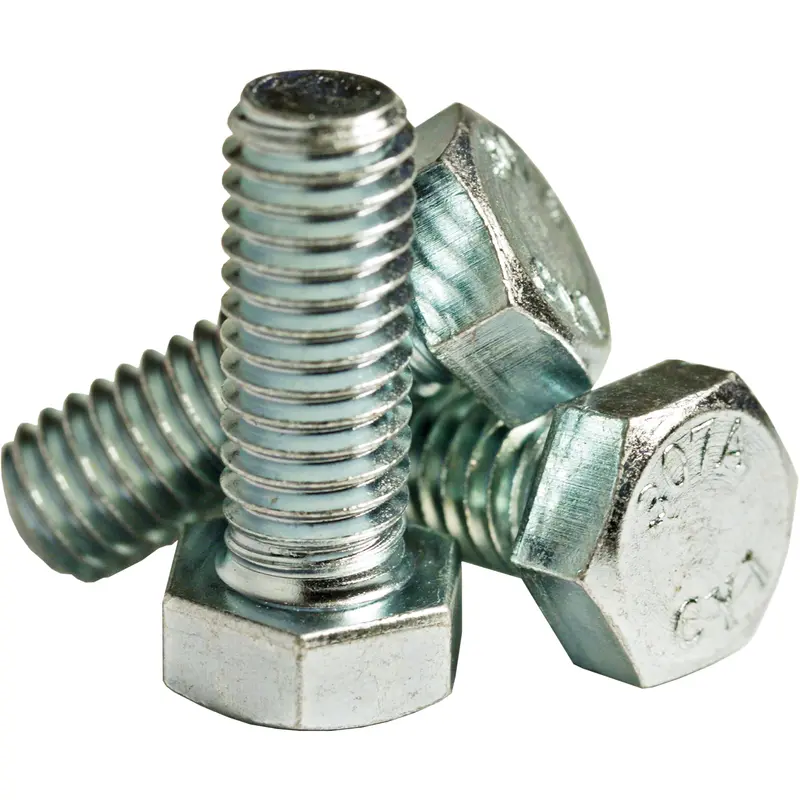 Hex Head Cap Screw, 3/4" Dia., 4-1/2" L, Zinc Cr+3, Coarse, Grade Grade A 1