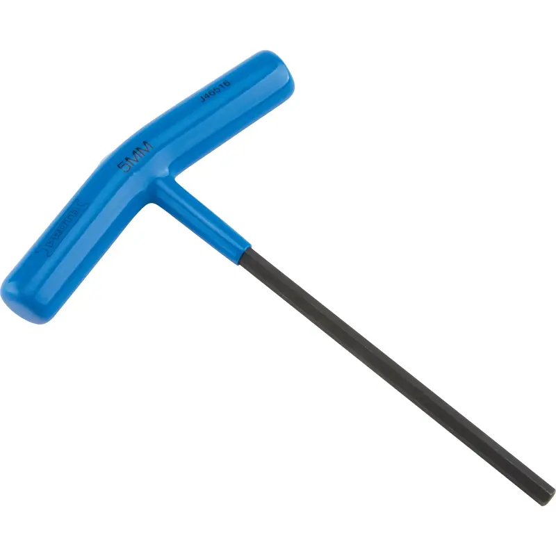 Hex Key - Metric, Hex End, 5 Mm X 6" L, T Handle 1