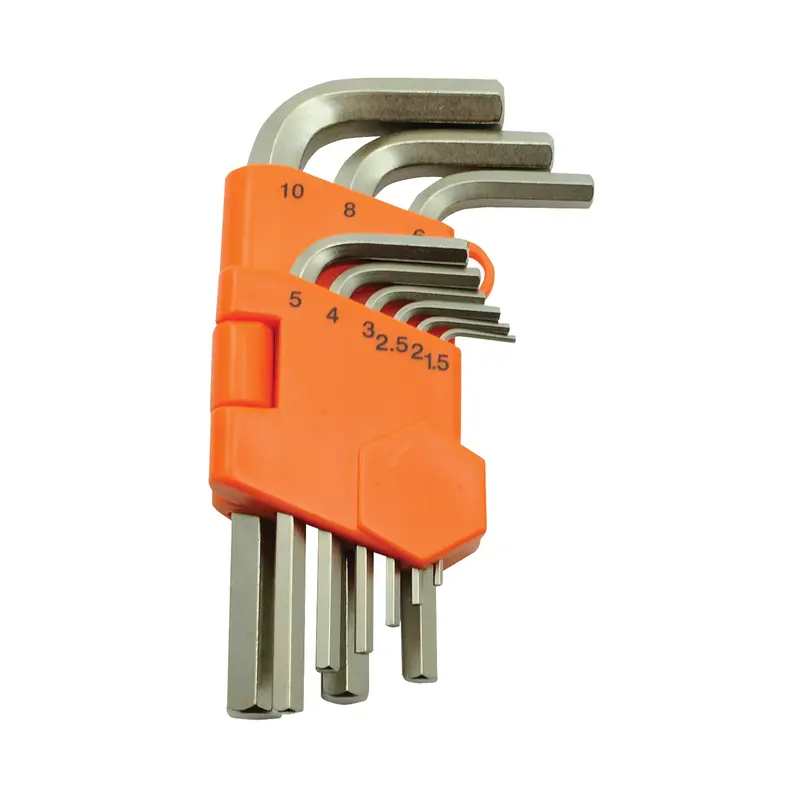 Hex Key Set, 9 Pcs., Metric 1