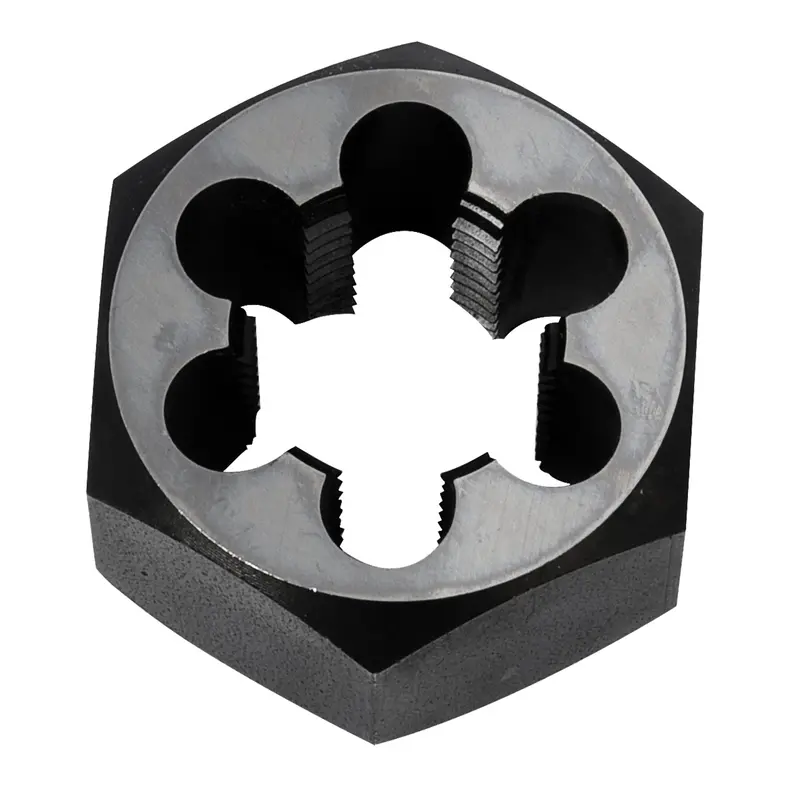 Hex Rethreading Die Nut, 2"/1" Dia., 3/4"-14 Thread, Carbon Steel/Chromium Steel 1