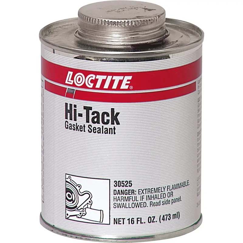 Hi-Tack Gasket Sealant, Brush Can, Red 1