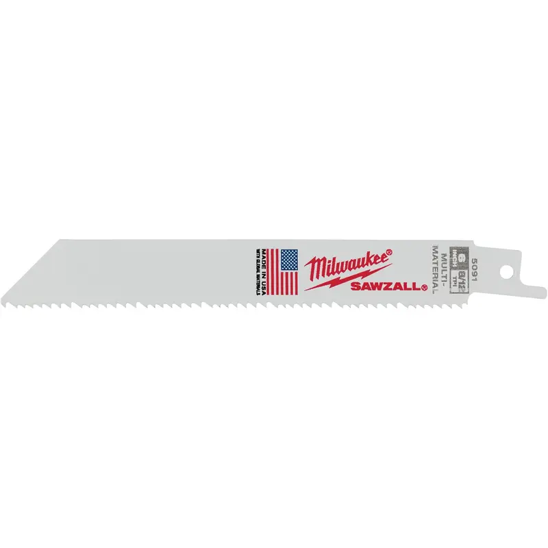 High Performance Super Sawzall® Blades, Bi-Metal, 8.5 Tpi, 6" L X 3/4" W 1