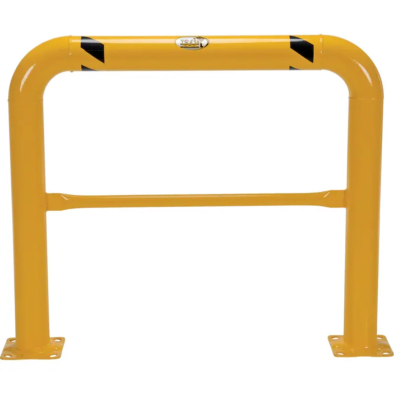 High Profile Machinery Guards, 4' W X 3.5' H, Yellow 1