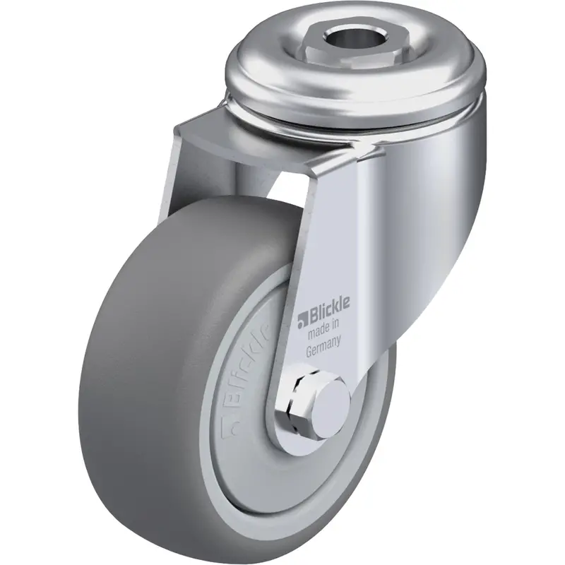 High-Quality Thermoplastic Elastomer Caster, Swivel, 3-1/8" (79.5 Mm) Dia., 220 Lbs. (100 Kg.) Capacity 1