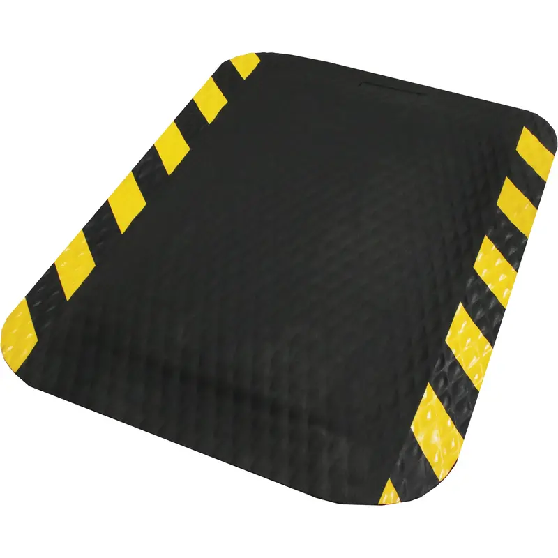 Hog Heaven Mat, Diamond, 2' X 3' X 5/8", Black/Yellow, Nitrile 1