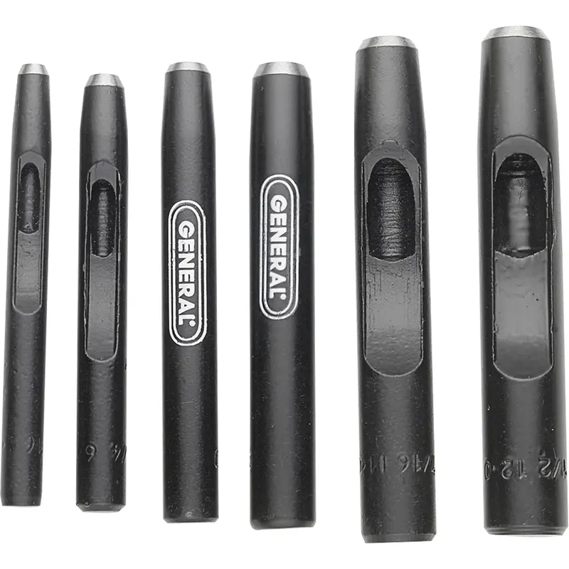 Hollow Steel Punch Set, 6 Pieces 1