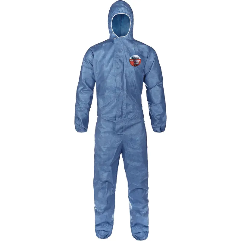 Hooded Coveralls, 2X-Large, Blue, Micromax® Vp 1