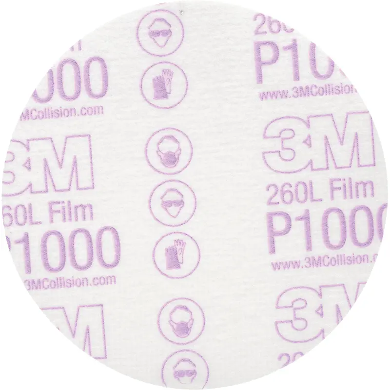 Hookit™ Finishing Film Disc, 5" Dia., P1000 Grit, Aluminum Oxide 1