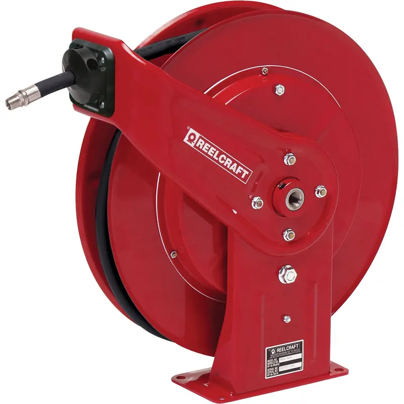 Hose Reels, Greases, 3/8" X 50', Single Hose, 4800 Psi 1