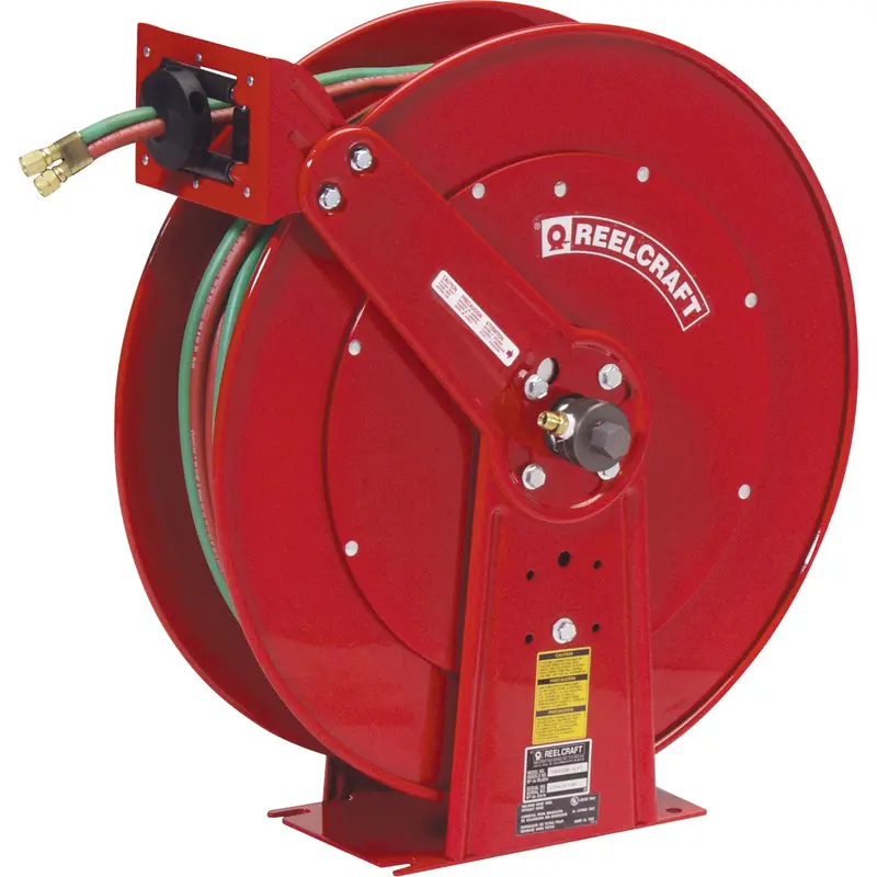 Hose Reels, Welding Gases, 1/4" X 100', Dual Hose, 200 Psi 1