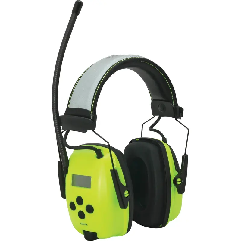 Howard Leight™ Sync™ Radio Hi-Visibility Earmuffs, Headband Style, 25 Db 1