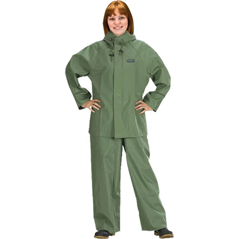 Hurricane Flame Retardant/Oil Resistant Rain Suits - Rainsuits, X-Large, Green 1