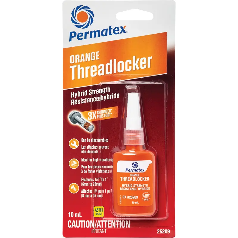 Hybrid Threadlocker, Orange, High, 10 Ml, Bottle 1