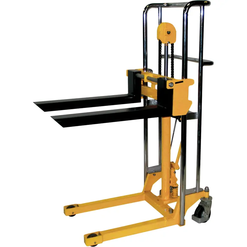 Hydraulic Fork Lift Stacker - Vl59, Foot Pump Operated, 880 Lbs. Capacity, 59" Max Lift 1