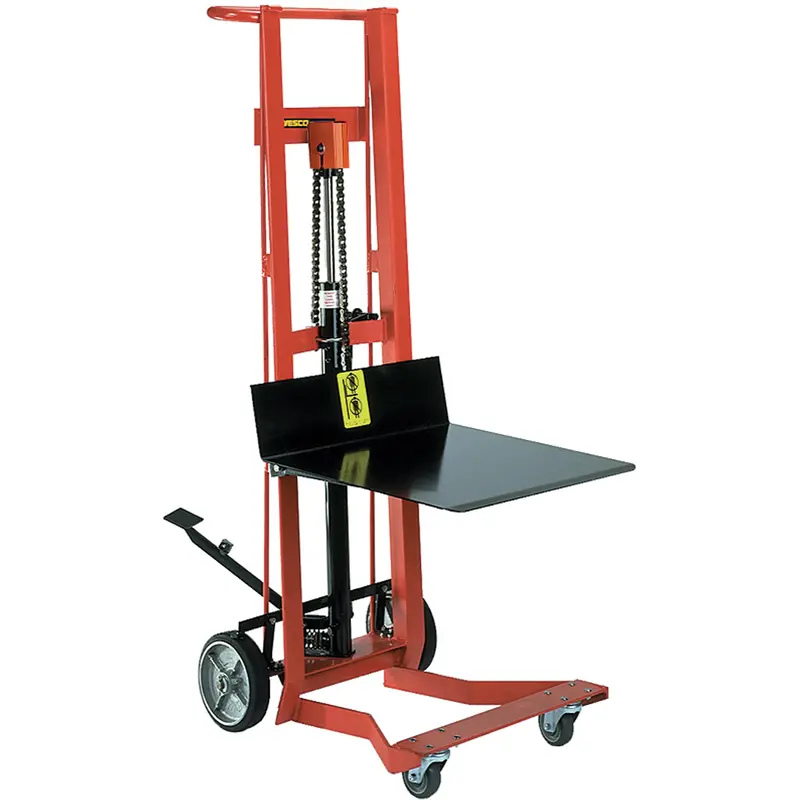 Hydraulic Platform Lift Stacker, Foot Pump Operated, 750 Lbs. Capacity, 54" Max Lift 1