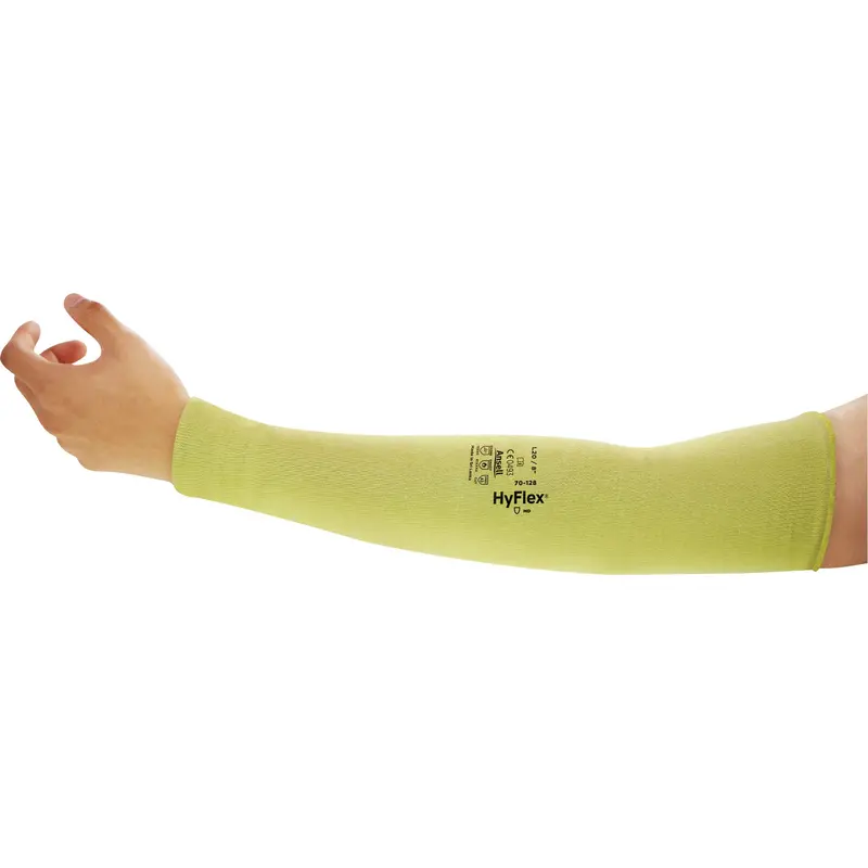 Hyflex® Goldknit® Cut Resistant Sleeve, Kevlar®, 8", Astm Ansi Level A3/En 388 Level 3, Yellow 1