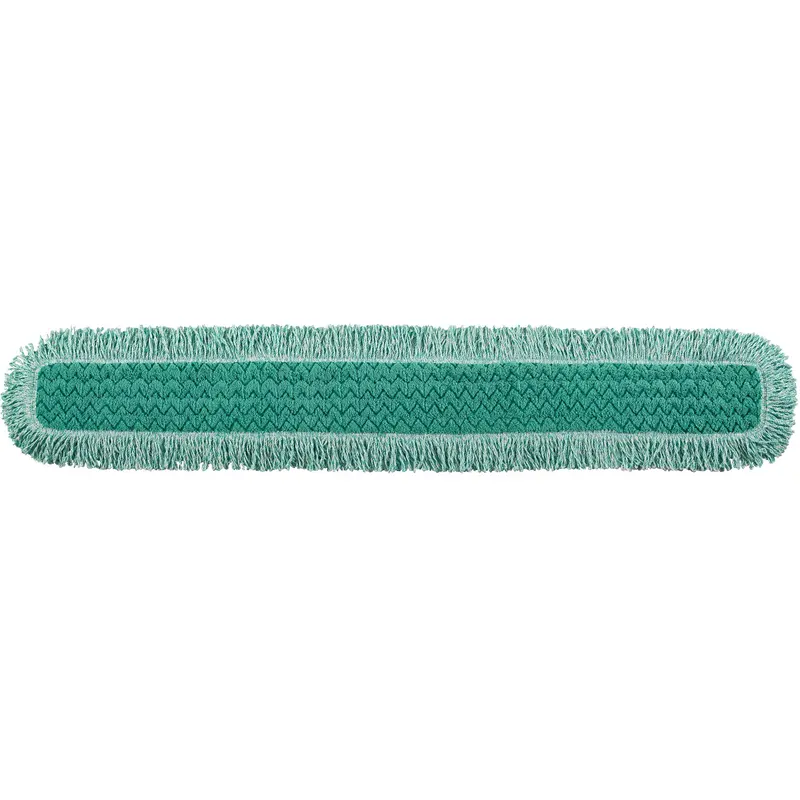 Hygen™ Fringed Dust Pad, Hook And Loop Style, Microfibre, 52" L X 9" W 1