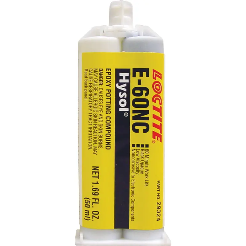 Hysol™ E-60Nc Adhesive, 95 G, Dual Cartridge, Two-Part, Black/Blue 1