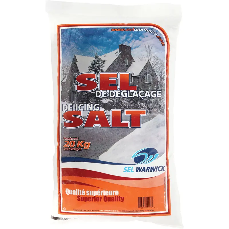 Ice Melting Salt, 44.1 Lbs. (20 Kg), Bag, -10°C (14°F) 1