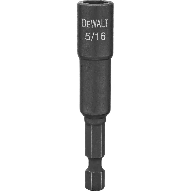 Impact Ready Magnetic Nut Driver, Hex, 1/4" Tip, 5/16" Drive Size, 2-9/16" Length 1