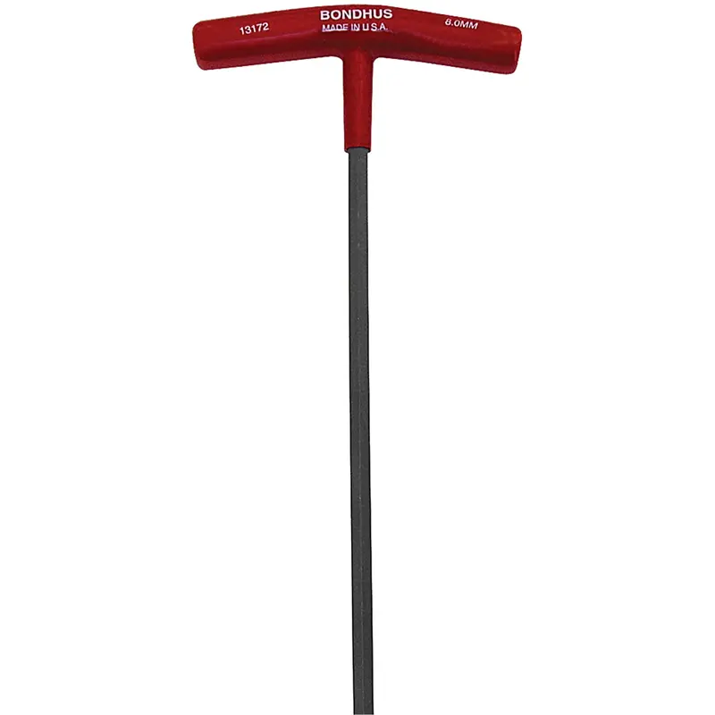 Individual Hex Keys - Metric, Hex End, 3 Mm X 7.7" L, T Handle 1