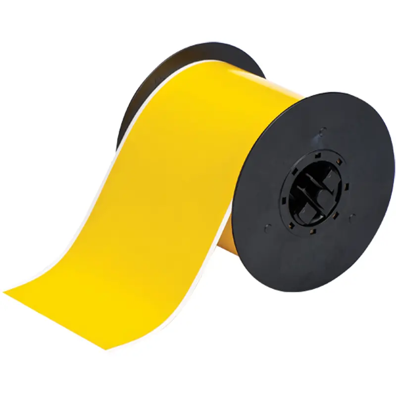 Indoor/Outdoor B-595 Tape, Vinyl, Yellow, 3" Width 1