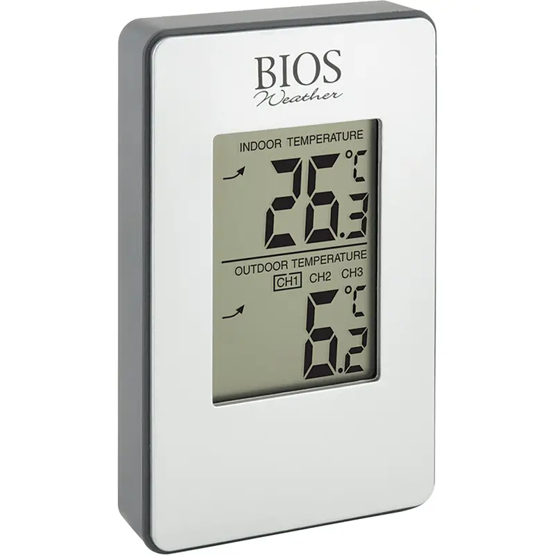 Indoor/Outdoor Wireless Thermometer, Non-Contact, Analogue, 31-158°F (-35-70°C) 1