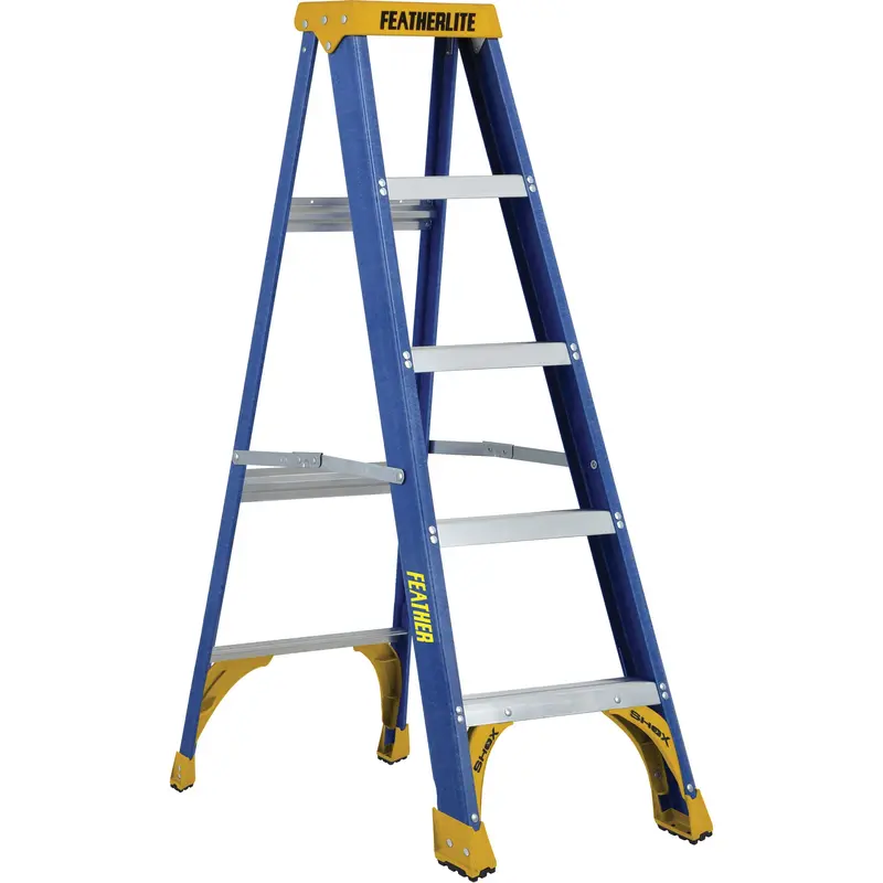 Industrial Duty Stepladders (6300 Series), 5', Fibreglass, 250 Lbs. Capacity, Type 1 1