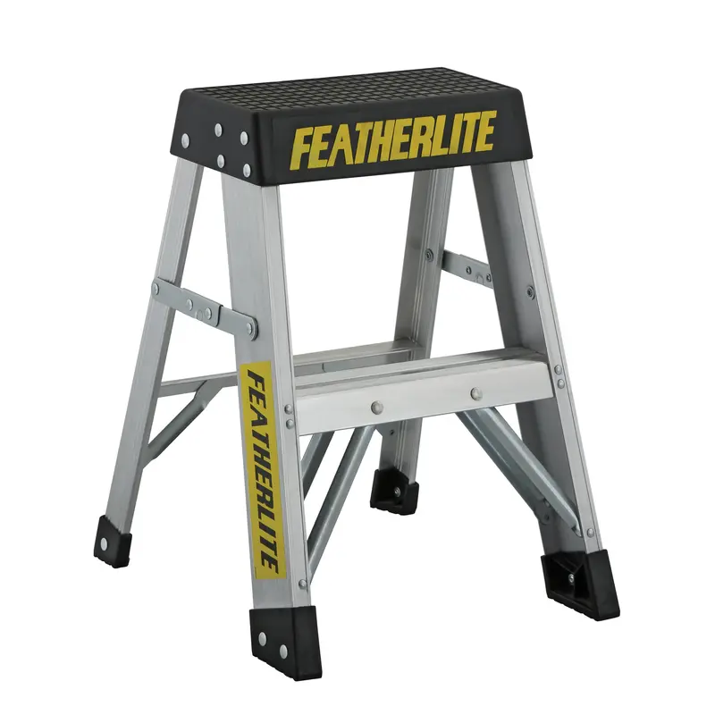 Industrial Extra Heavy-Duty Step Stool/Ladders, 2', Aluminum, 300 Lbs. Capacity, Type 1A 1