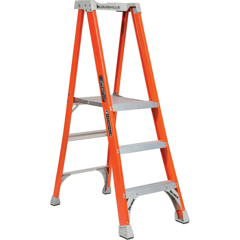 Industrial Heavy-Duty Pro Platform Stepladders (Fxp1700 Series), 3', 300 Lbs. Cap. 1