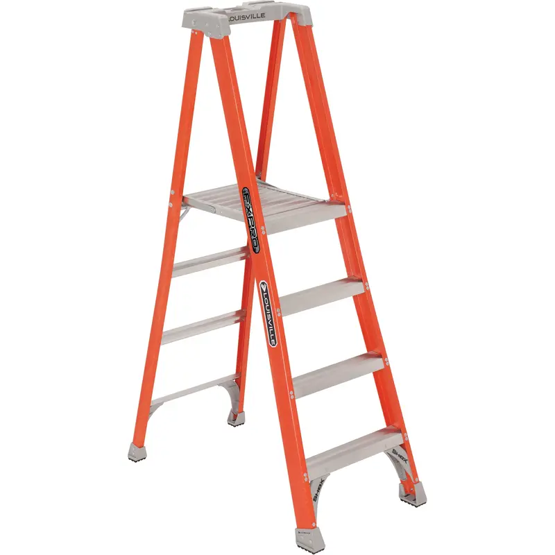 Industrial Heavy-Duty Pro Platform Stepladders (Fxp1700 Series), 4', 300 Lbs. Cap. 1