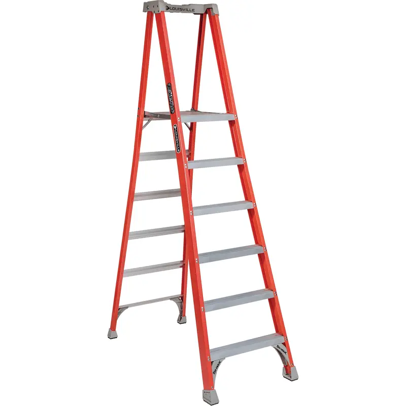 Industrial Heavy-Duty Pro Platform Stepladders (Fxp1700 Series), 6', 300 Lbs. Cap. 1