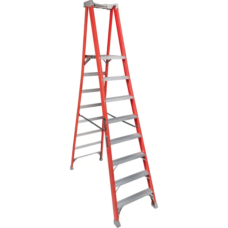 Industrial Heavy-Duty Pro Platform Stepladders (Fxp1700 Series), 8', 300 Lbs. Cap. 1