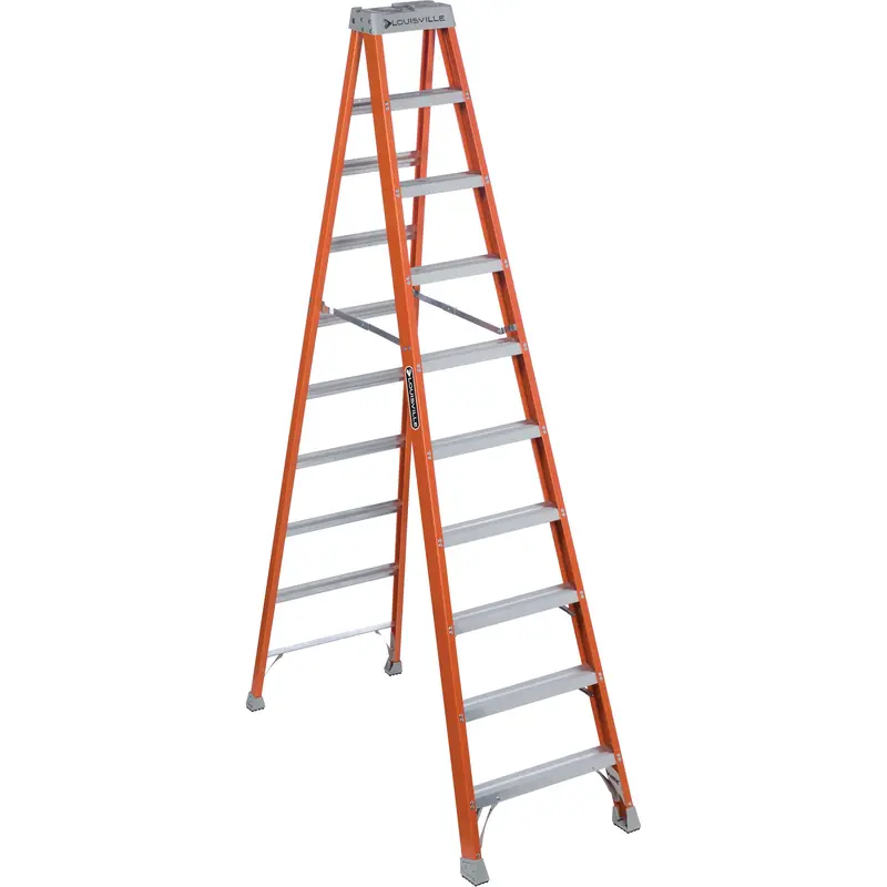 Industrial Heavy-Duty Stepladders, 10', Fibreglass, 300 Lbs. Capacity, Type 1A 1