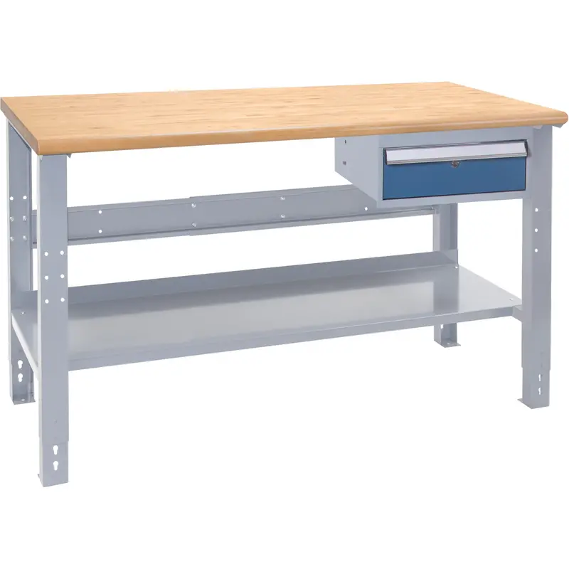 Industrial Modular Workbench, 1000 Lbs. Cap., 48" W X 24" D 1
