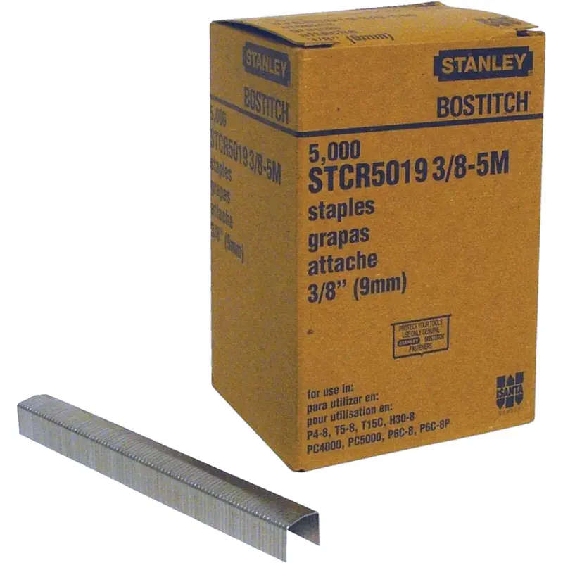 Industrial Stapling Pliers Staples, 16 Gauge, 7/16" Wide Crown, 3/8" Long 1