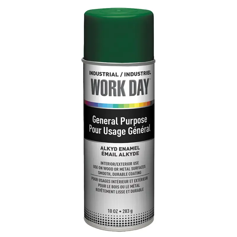 Industrial Work Day™ Paint, Green, Gloss, 10 Oz., Aerosol Can 1