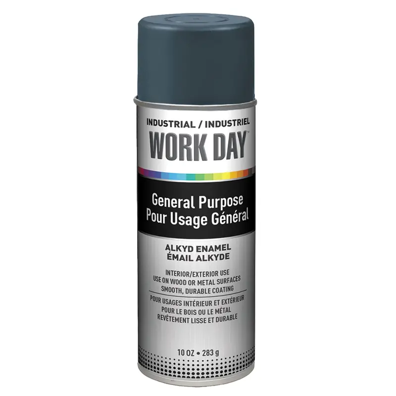 Industrial Work Day™ Paint, Grey, Gloss, 10 Oz., Aerosol Can 1