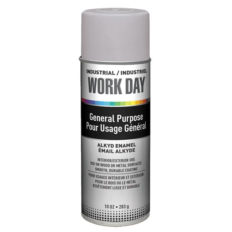 Industrial Work Day™ Paint, Grey, Very Flat, 10 Oz., Aerosol Can 1