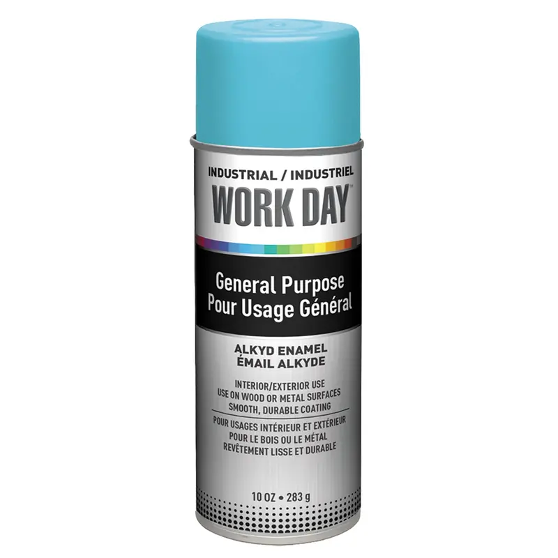 Industrial Work Day™ Paint, Sky Blue, Gloss, 10 Oz., Aerosol Can 1