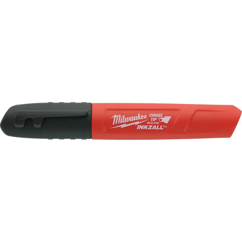 Inkzall™ Permanent Marker, Chisel, Black 1