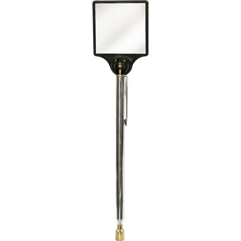 Inspection Magnetic Mirror, Square, 2" L X 2" W, Telescopic 1