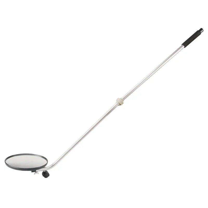 Inspection Mirror, 8.5" Dia., Round, 47" Handle 1