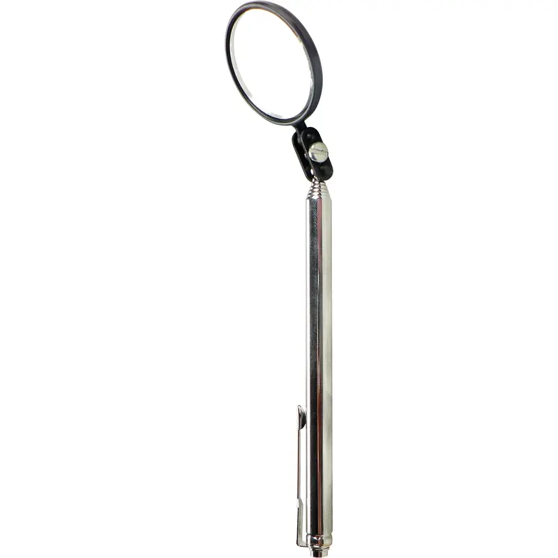 Inspection Mirror, Circular, 1-1/2" L X 1-1/2" W, Telescopic 1