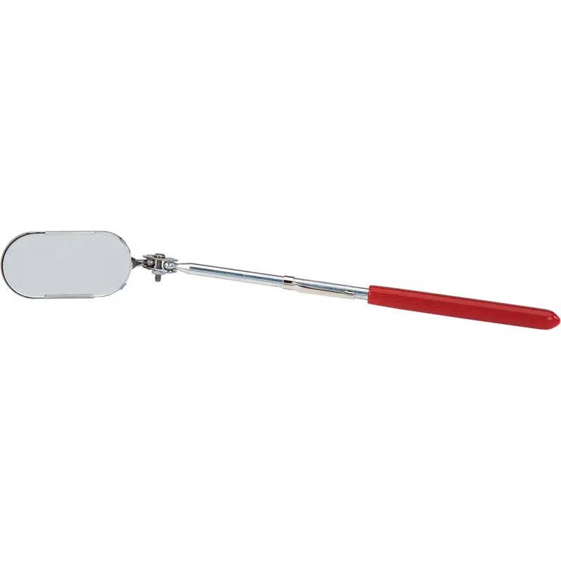 Inspection Mirror, Oval, 2" L X 1" W, Non Telescopic 1