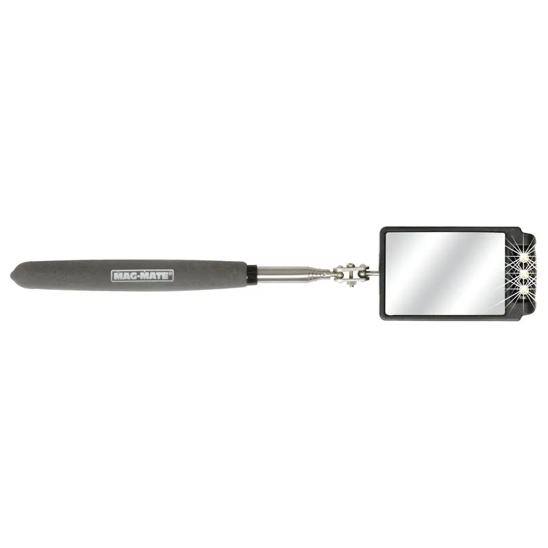 Inspection Mirror, Rectangular, 2-3/4" L X 1-7/8" W, Telescopic 1