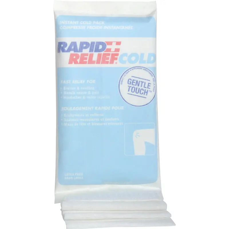 Instant Compress Packs With Self-Adhering Compression Wrap, Cold, Single Use, 6" X 9" 1