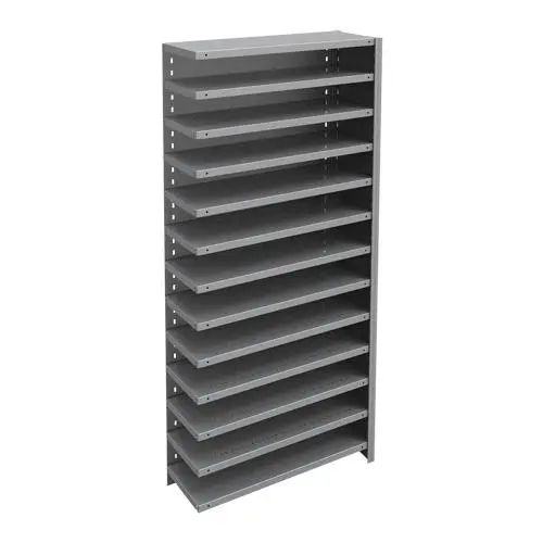 Interlok Shelving Unit, Steel, Boltless, 800 Lbs. Capacity, 36" W X 76" H X 12" D 1