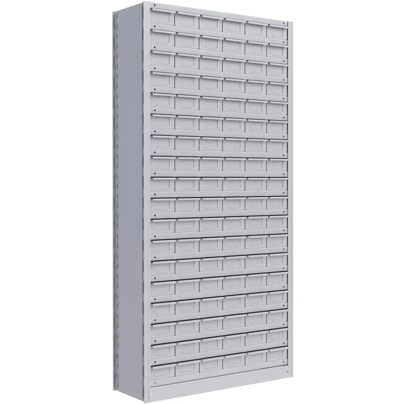 Interlok Shelving Unit, Steel, Boltless, 800 Lbs. Capacity, 36" W X 76" H X 18" D 1