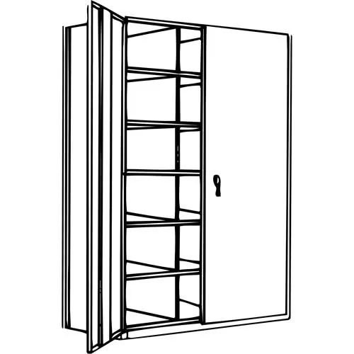 Interlok Shelving Unit, Steel, Boltless, 800 Lbs. Capacity, 36" W X 76" H X 18" D 1